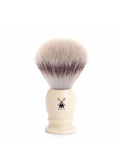 M MÜHLE Classic Faux Ivory Medium Silvertip Fiber Shaving Brush - Synthetic Luxury Shave Brush for Men, Rich Lather  - Image 1