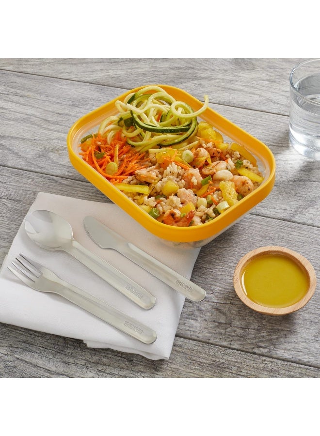 Zoku Cutlery Set in Holder 46 x 29 x 17 cm Stainless Steel Grey 4-piece - Image 5