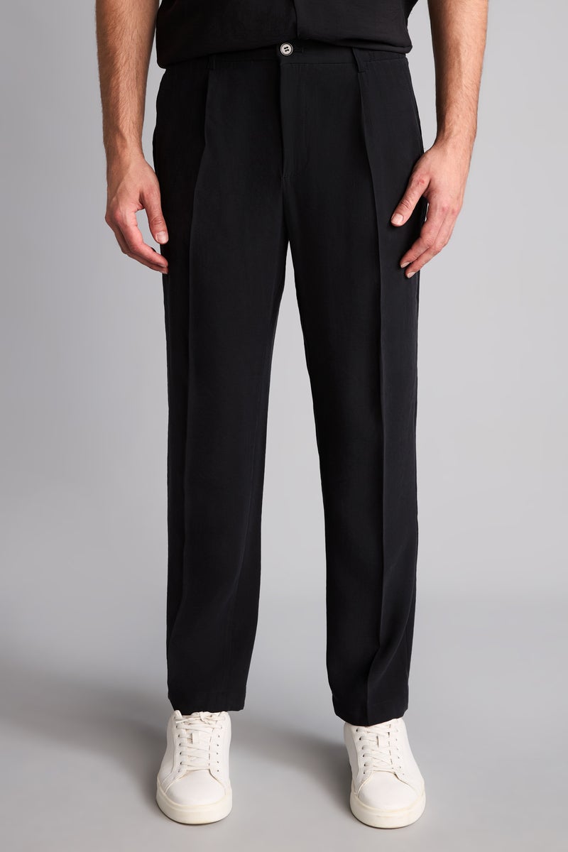 DeFacto Black Man Baggy Fit Black Trousers Casual - Image 3