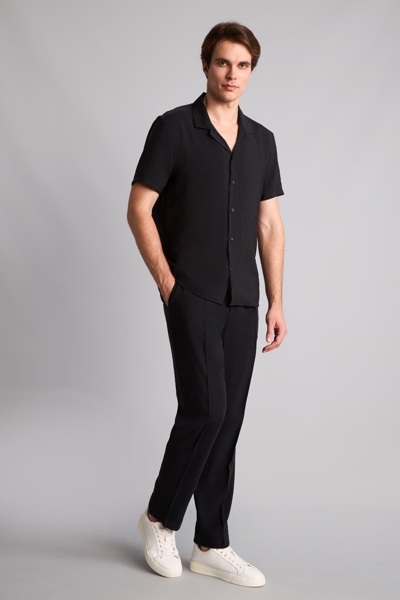 DeFacto Black Man Baggy Fit Black Trousers Casual - Image 1