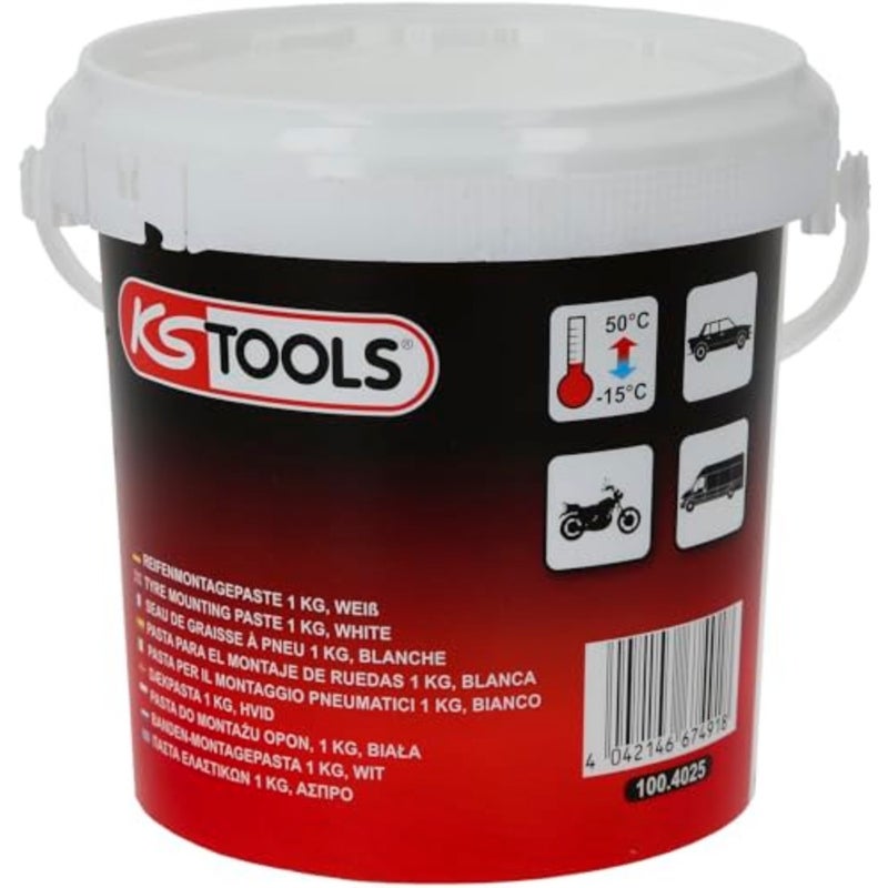 100.4025 Tyre Fitting Paste 1kg White - Image 1