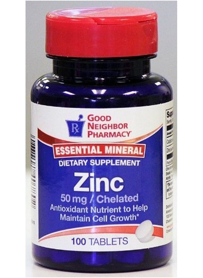 Good Neighbor Pharmacy - Gnp Essential Mineral Zinc 50Mg 100 Tablets Dietary Supplement - Image 1