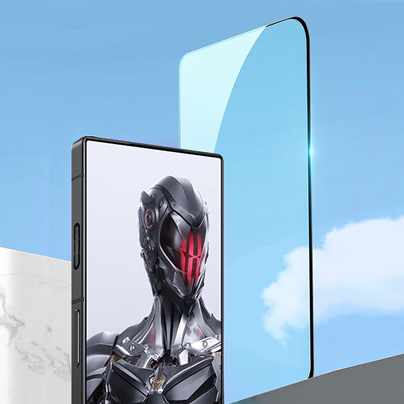 JD Jing Zao LANGLING [2 قطع] واقي شاشة زجاجي مقسى لجهاز Red Magic 10 Pro، مناسب لجهاز Nubia 10 Pro+/10 Air، فيلم عالي الدقة للشاشة الكاملة، مضاد للسقوط، فيلم واقي مضاد لبصمات الأصابع للألعاب - Image 4