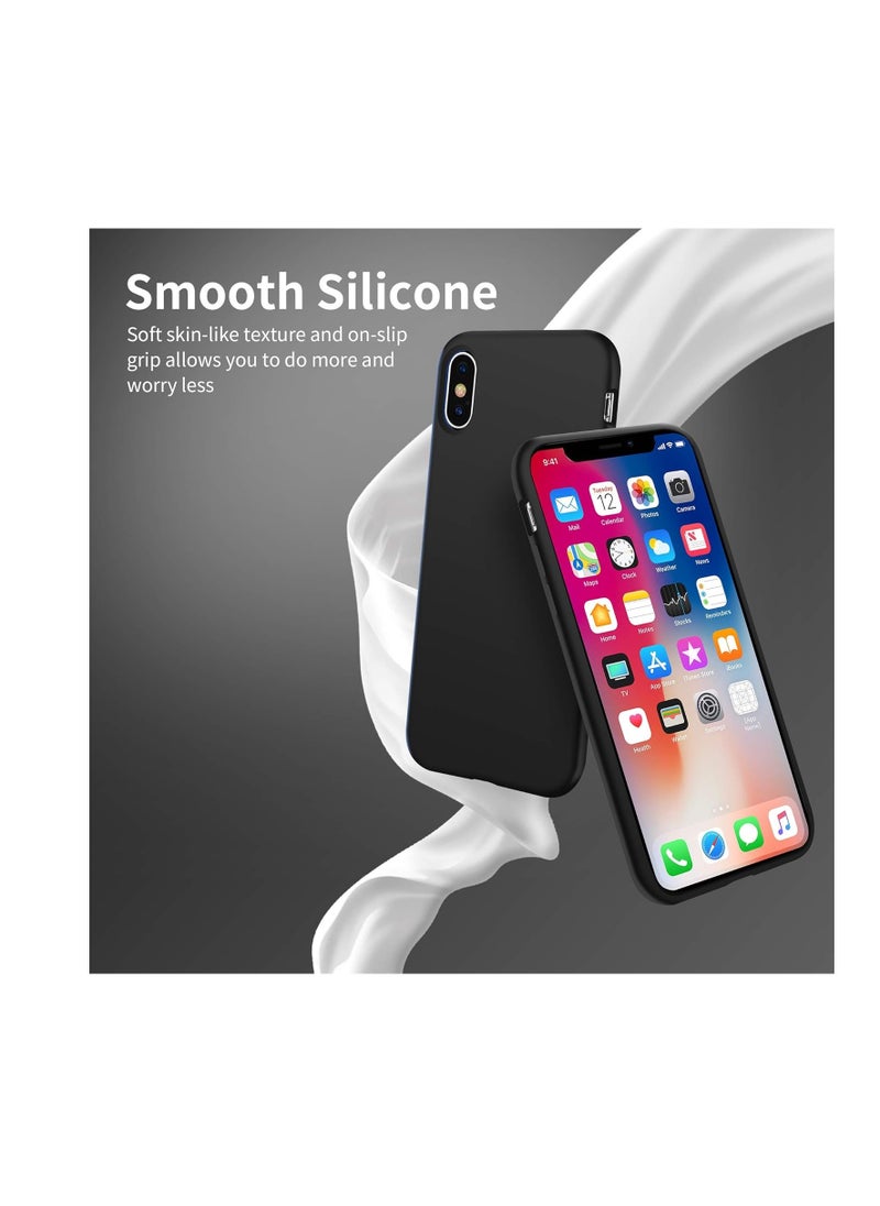 Generic - Liquid Silicone Case For Apple iPhone XS Max Luxury Thin Phone Cover Black - Image 1