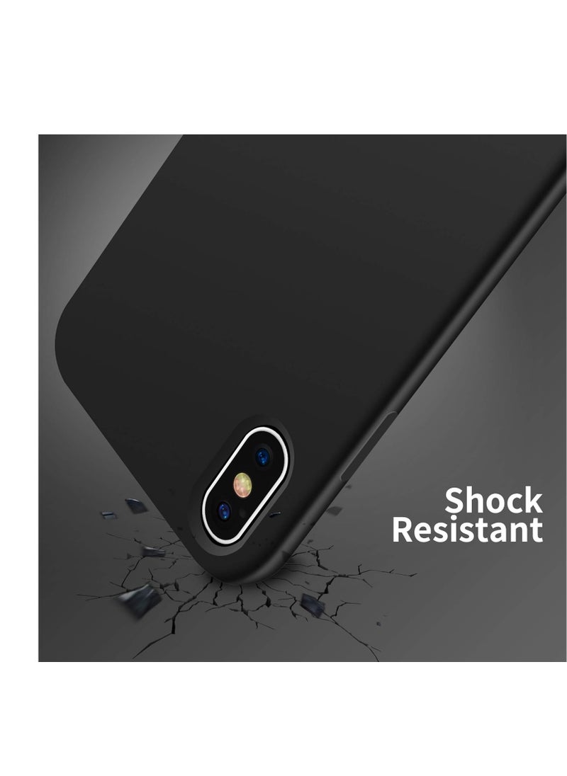 Generic - Liquid Silicone Case For Apple iPhone XS Max Luxury Thin Phone Cover Black - Image 1