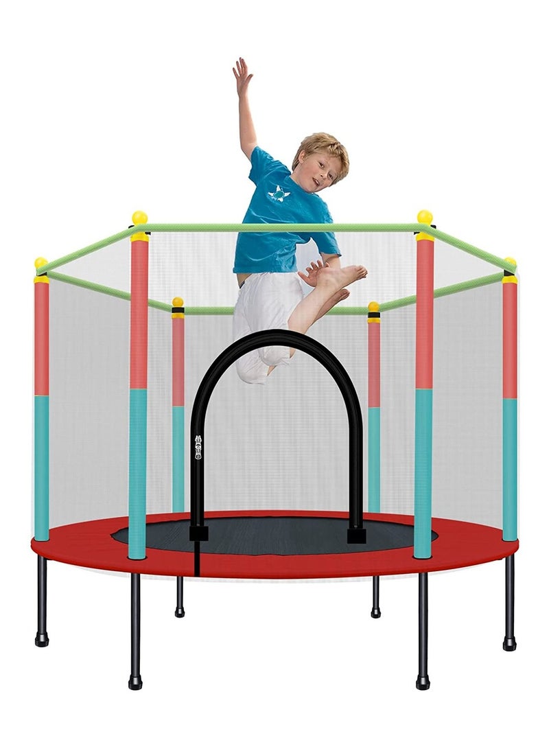 Kids Trampoline with Safety Enclosure Net - Trampoline for Toddlers Indoor and Outdoor - Parent-Child Interactive Game Fitness Trampoline Toys for Gift  - Image 1