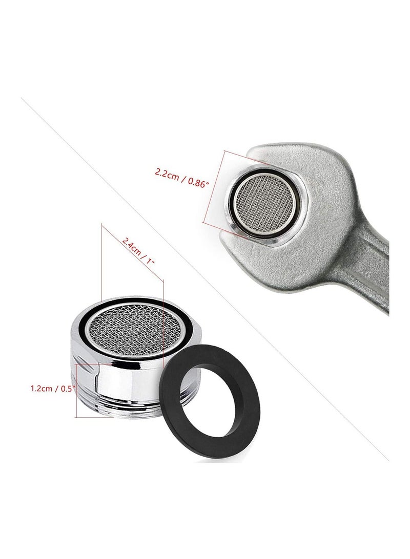 3 Pcs Splash-Proof Faucet Nozzle Filter for Bathroom Kitchen Sink Spray Tap Attachment Single Handle High Arc Pull Out Taps Swivel Aerator - Image 4