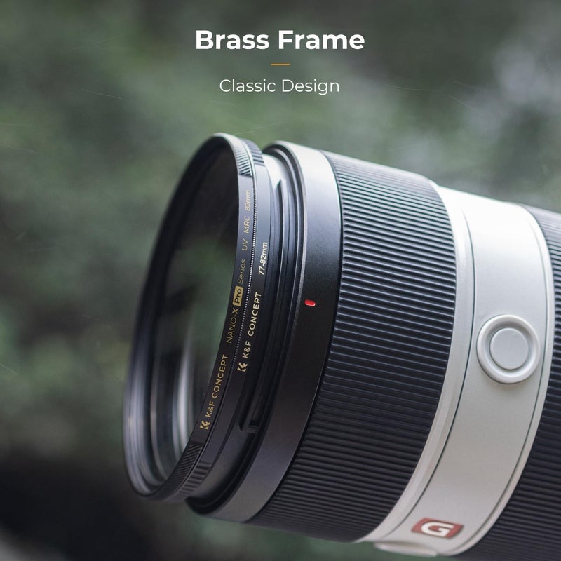 K&F Concept 77mm to 82mm Step-Up Lens Filter Adapter Ring CNC Machined Brass Filter Adapter Rings, for 77mm Lens Install 82mm Filter - Image 3