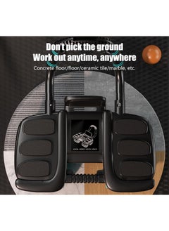 SKY-TOUCH 4-Wheel Automatic Rebound Ab Roller - Ultimate Core Strength Trainer with Elbow Supports, Knee Mat, and Timer for Effective Abs Workouts,36 * 23 * 25cm,Black  - Image 5