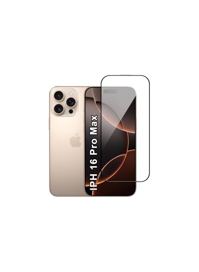 PROMASS Screen Protector For Apple iPhone 16 Pro Max 6.9 Inch 9H Hardness Tempered Glass Film, Bubble Free Easy Installation, Full Coverage, Anti Scratch And Touch Sensitive - Image 1