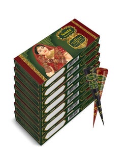 Neeta Mehendi Cones For Hand 4 Pc In 1 Box (Pack Of 7) Bridal Mehndi Cones Natural Mehendi Cone For Wedding Hand Designing Reddish Brown Color Long Lasting Niddle Cones For Women  - Image 1