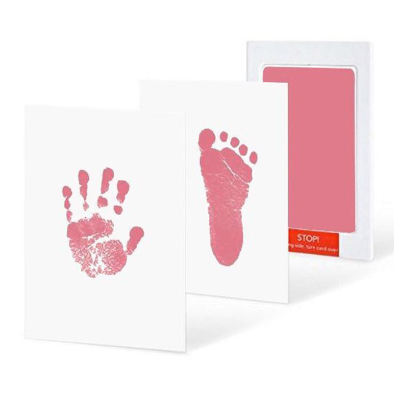 Baby Inkless Footprint Handprint Kit Clean Touch Ink Pads for 0-6 Months Old Infant Newborn Keepsake Pet Paw Print Kit, Yellow - Image 4