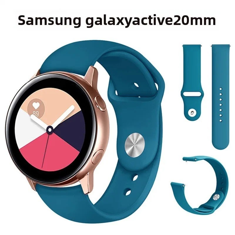 Bluejw Replaceable 20/22mm Sports Silicone Watch Strap – Breathable Design with Back Buckle for Samsung Galaxy Watch 7/6 & Huawei Watch GT5/GT4 - Image 3