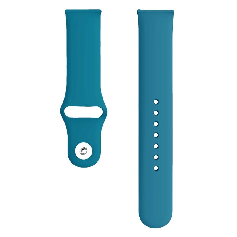 Bluejw Replaceable 20/22mm Sports Silicone Watch Strap – Breathable Design with Back Buckle for Samsung Galaxy Watch 7/6 & Huawei Watch GT5/GT4 - Image 4