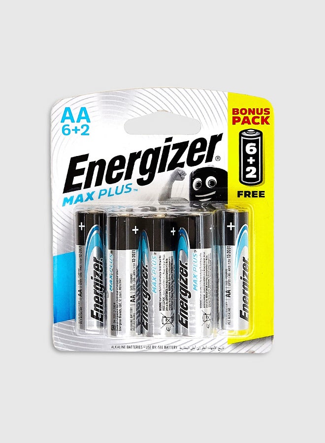 Energizer Max Plus Battery EP91BP8T 6+2 100grams - Image 1