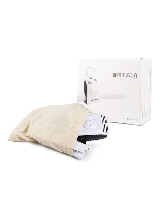 NIBEMINENT Electric Portable Clothes Airer Dryer White 44centimeter - Image 2