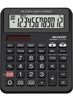 SHARP EL-CC12D 12 Digit Operation Control Desktop Calculator 