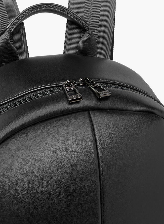 DUCHINI Solid Backpack with Adjustable Straps and Zip Closure - 31x17x43 cm - Image 4