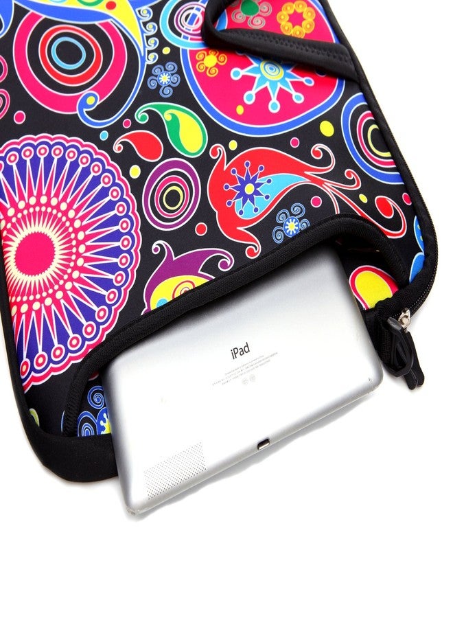 TAIDY 14-Inch Laptop Shoulder Bag Sleeve Case With Handle For 13" 13.3" 14" 14.1" Netbook/Macbook Air Pro (Classic Colourful) - Image 4