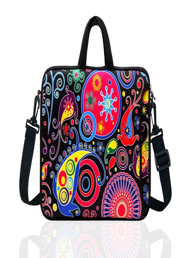 TAIDY 14-Inch Laptop Shoulder Bag Sleeve Case With Handle For 13" 13.3" 14" 14.1" Netbook/Macbook Air Pro (Classic Colourful) - Image 1