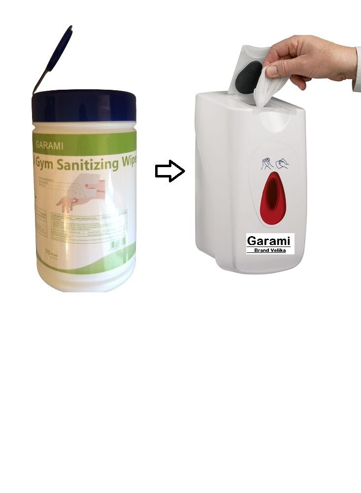 GARAMI Wipe dispenser Used for Toilets saves Common Area Toilet Seat Sanitizing Wipes Included Best for Gym Hospital Resturants Hotels Corporate   offices - Image 3