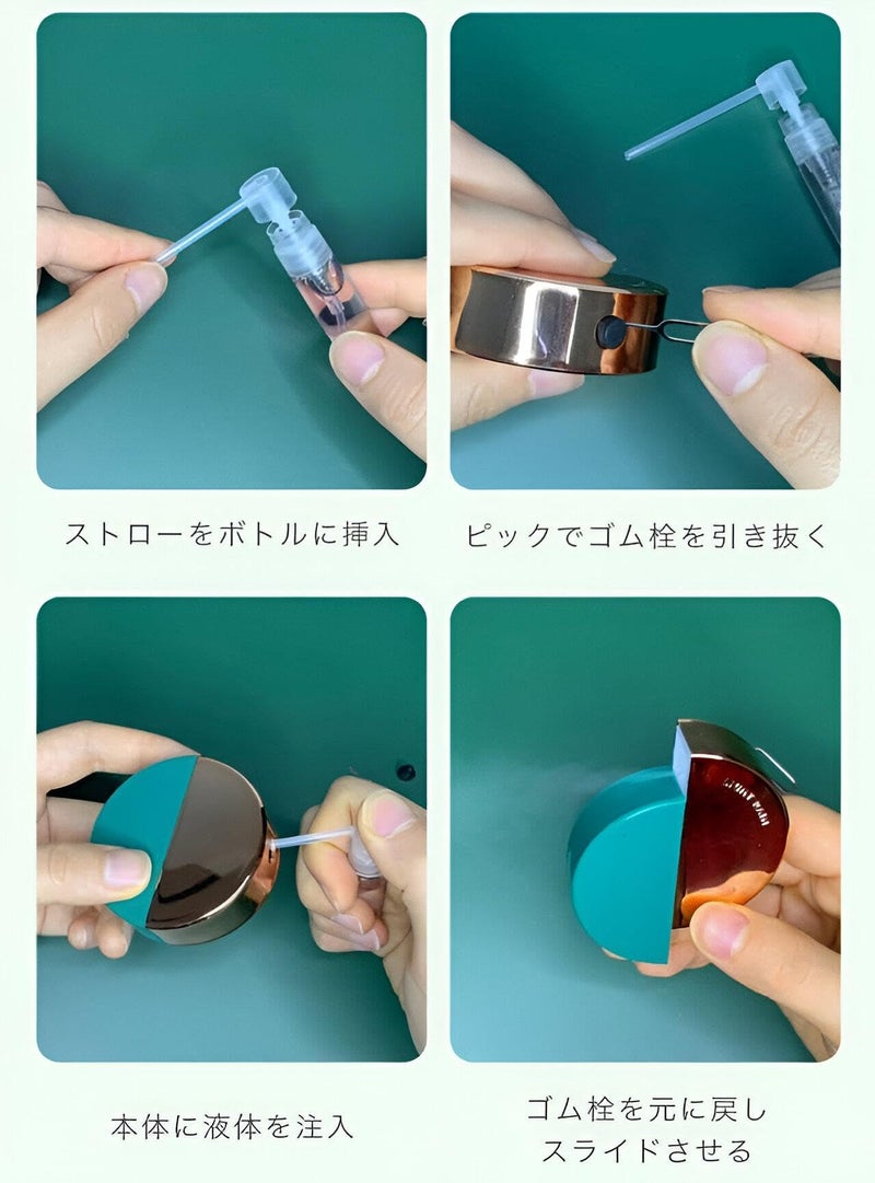 Portable Air Purifier - Compact Rechargeable Scent Diffuser for Car, Office, and Home with Elegant Shape for Continuous Freshness (3pcs) - Image 3