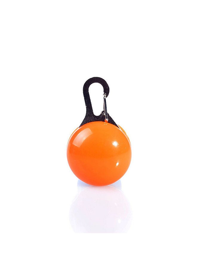 NIBEMINENT Round Shape Glowing Collar Pendant Orange/Black 55 x 35cm