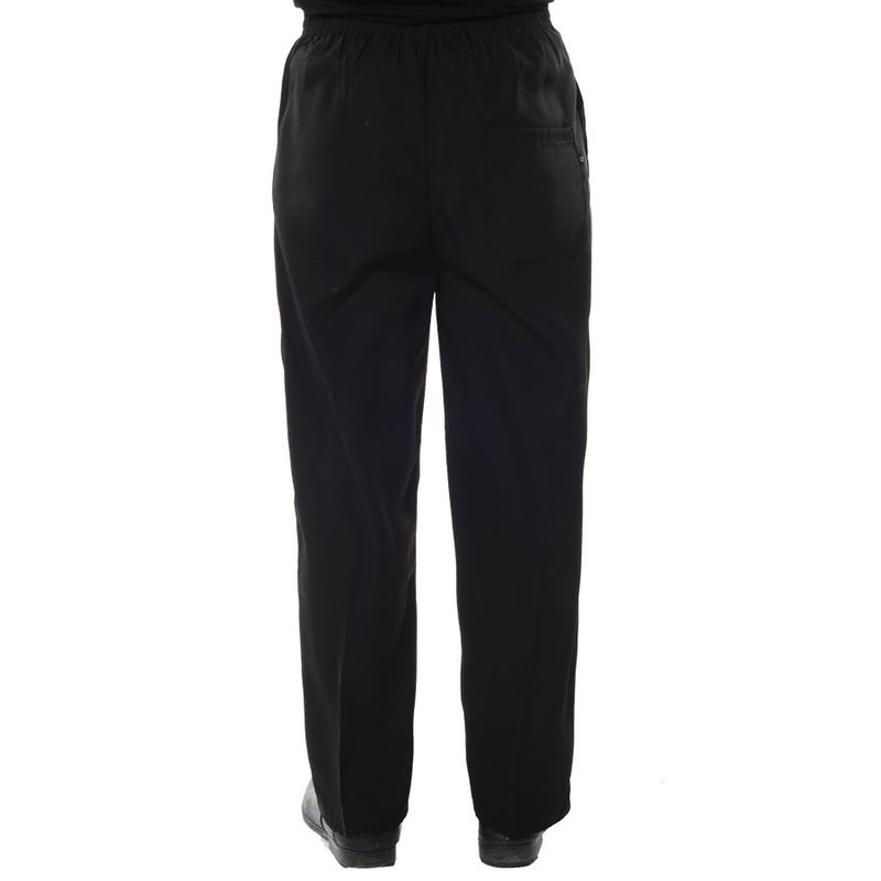 Spot wholesale hotel kitchen chef work pants solid color loose restaurant fast food work uniform mens pants White  - Image 5