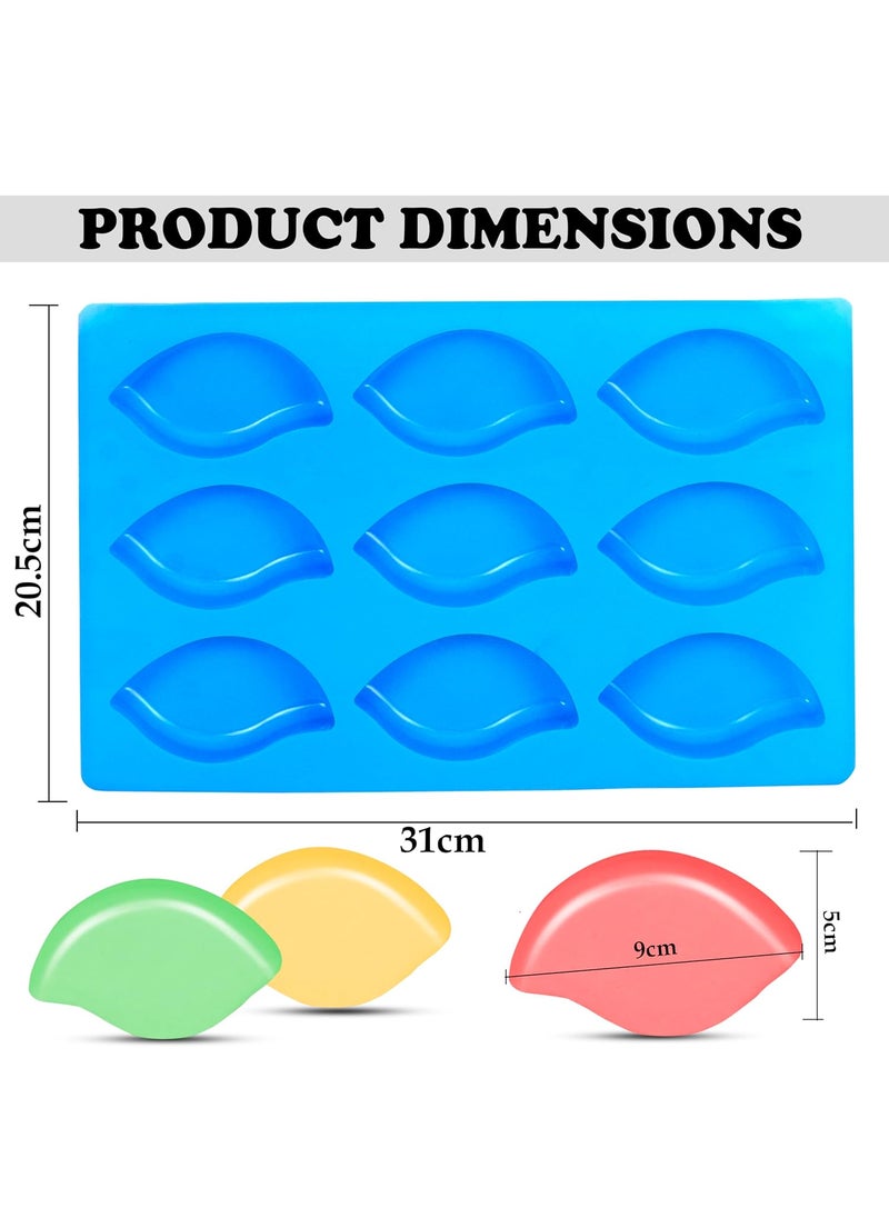 Karp KARP Flower Candy Mold Rectangle Oval Soap Bar Molds Bread Baking Pan Silicone Mould for Chocolate Covered Cookie Mousse Mould (9 Cavity Leaf)  - Image 2