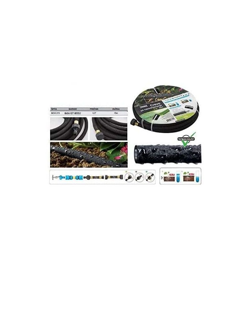 Beorol-Drip Irrigation Hose 1/2 x 15 Meter With Connecting Adapter - Image 1