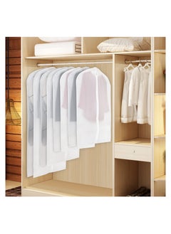 XiuWoo Set of 10 Closet Storage, Garment Bag, Long Dresses Suit Protector Cover, Clothes Bag, Hanging Cloth Storage Organizer with Full Length Zipper  - Image 3