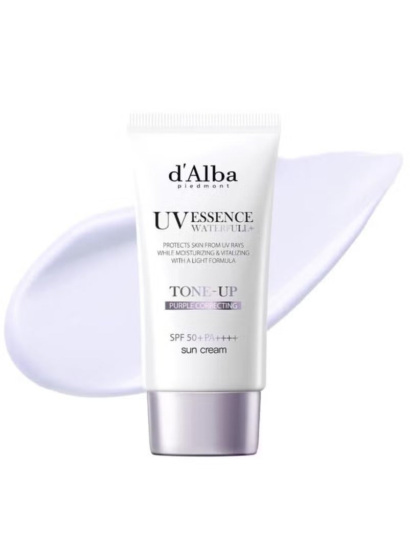 d'alba Piedmont Waterfull Tone-Up Sunscreen SPF 50 + Korean Sunscreen for Face 50ml - Image 1