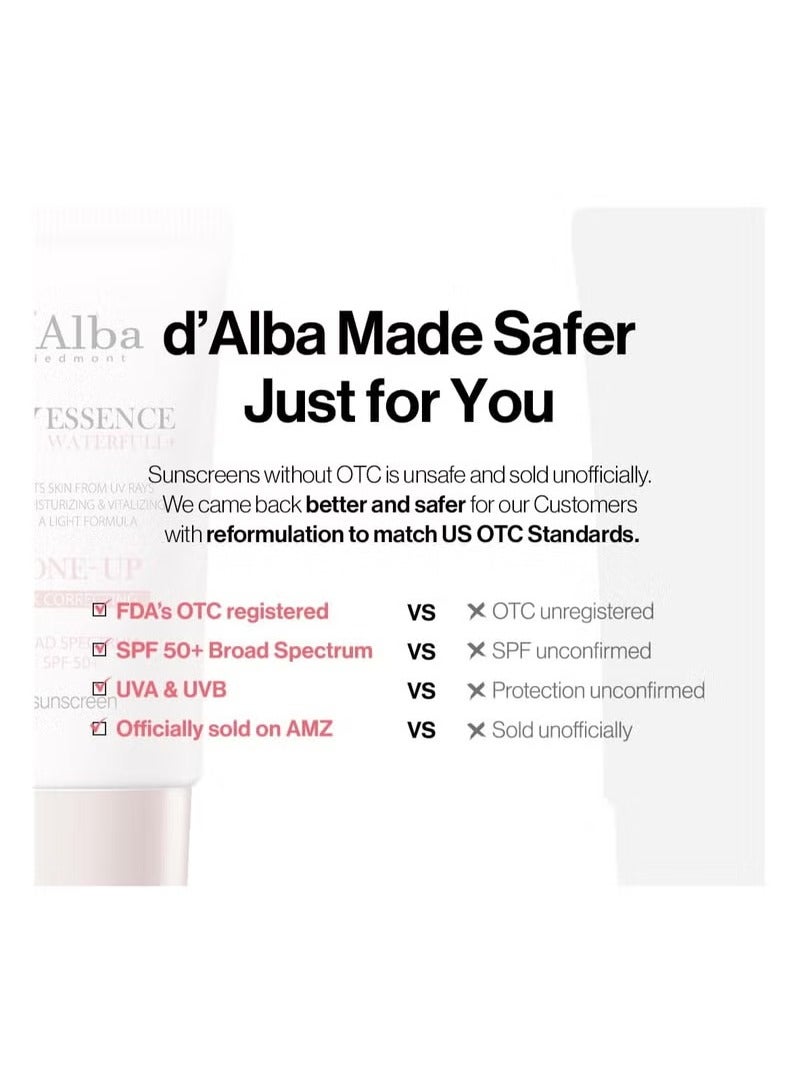 d'alba Piedmont Waterfull Tone-Up Sunscreen SPF 50 + Korean Sunscreen for Face 50ml - Image 3