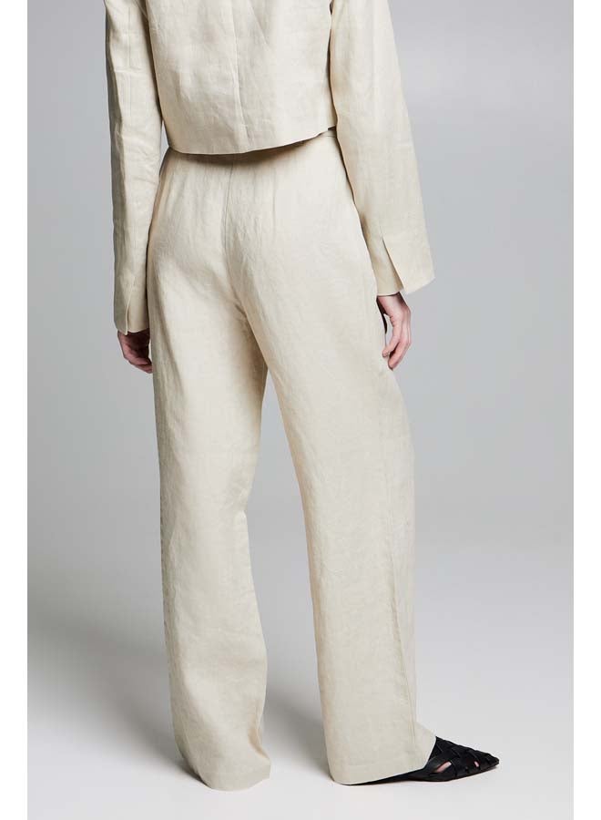 BSB Linen wide leg trousers - Image 3