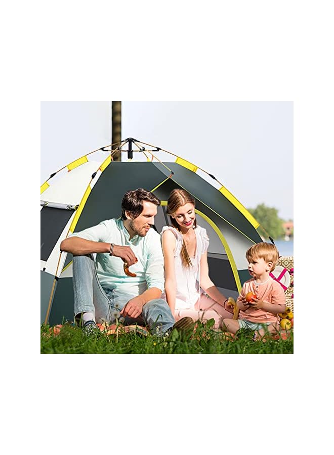 PROMASS Camping Tent, (2-4 Person) Lightweight Waterproof Camping Hiking Tent, Automatic Camp Tent Ou R, Easy Setup, Pop Up Tent Desert Camping For Family & Friends, With Removable Rainfly And Carry Bag - Image 2