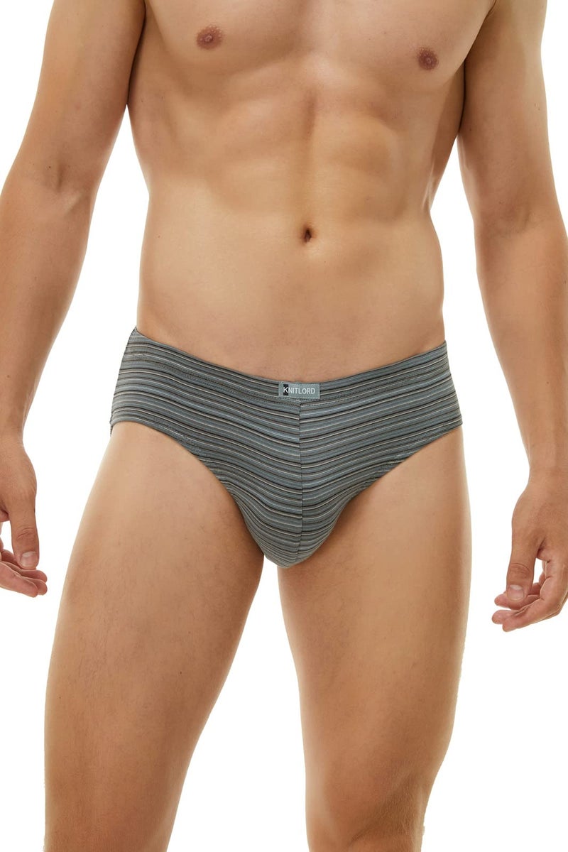 KNITLORD Men's Underwear bamboo viscose Breathable Soft Lightweight Mid/Low Rise Briefs 3 Pack (M) - Image 2