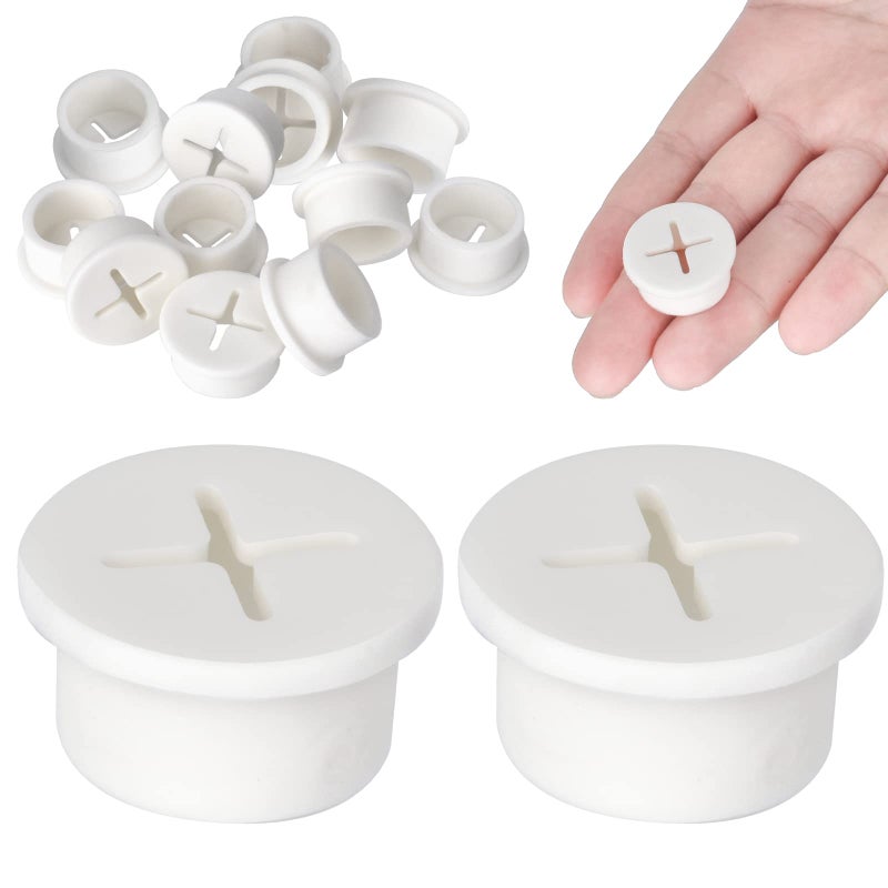 AccEncyc 12 Pcs Cable Cord Grommet Silicone Cable Grommet 3/4" Wire Hole Cover Cable Management Wire Organizer Cable Pass Through Desk Grommet for Table, Computer Desk, Office, Home - Image 1