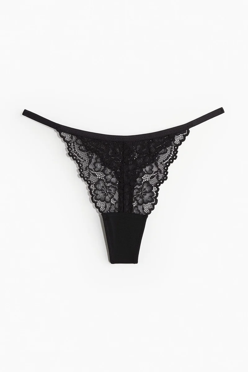 H&M 3-pack lace tanga thong briefs