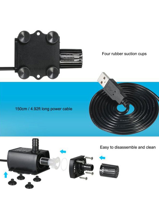 Generic Ultra-Quiet Brushless Water Pump Black 6.5 x 6 x 5.4cm  - Image 3