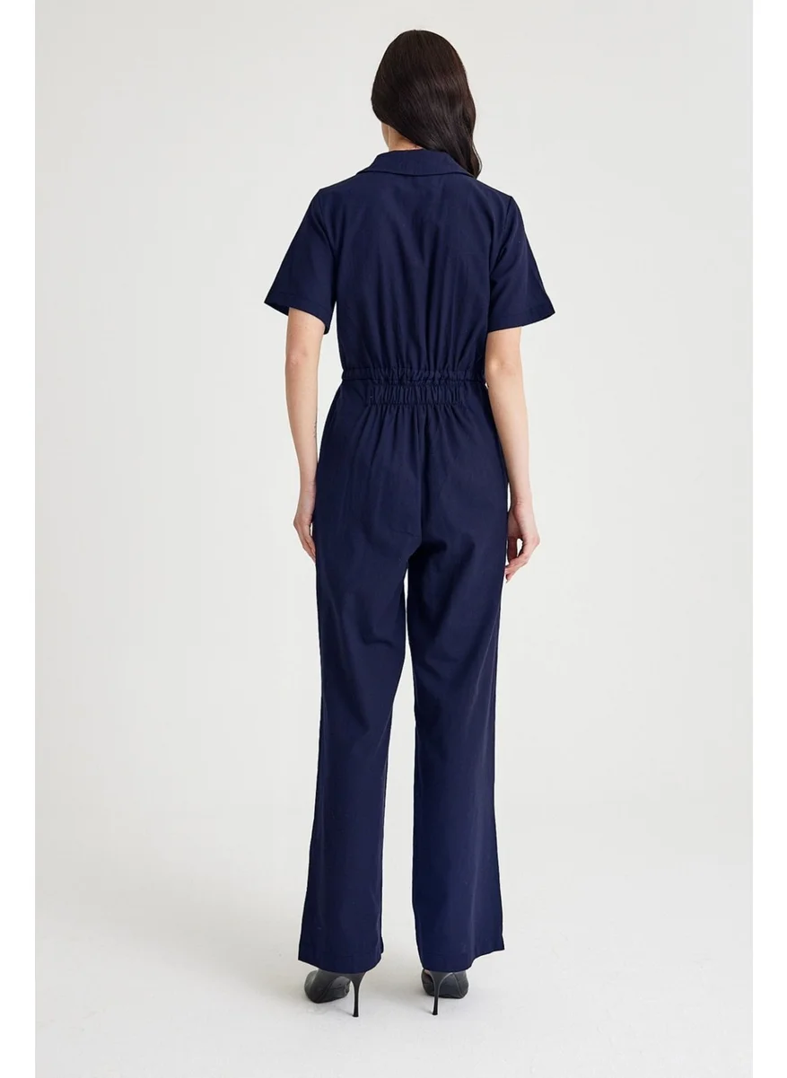 باربورا Linen Casual Jumpsuit LN20LACII1