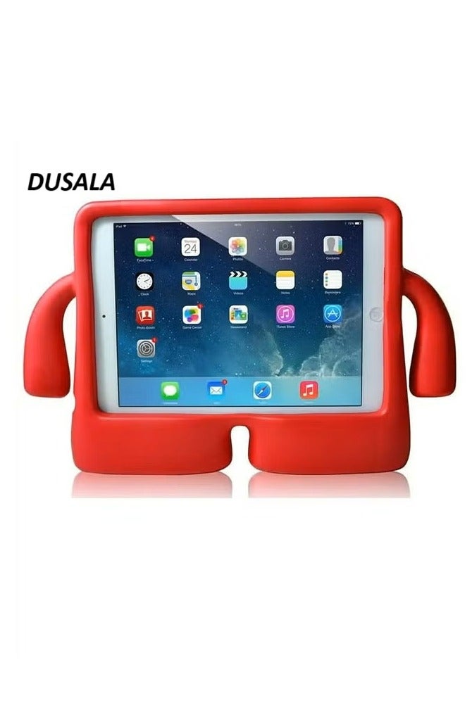 دوسالا حقيبة EVA مقاومة للصدمات للأطفال مع مقبض وقاعدة لجهاز iPad Pro مقاس 11 بوصة غلاف ساطع متين (أحمر)