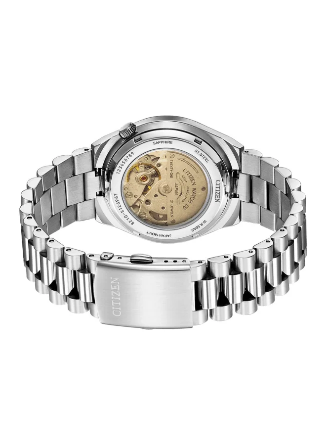CITIZEN Men's Analog Tonneau Shape Stainless Steel Wrist Watch NJ0158-89Z 40 Mm