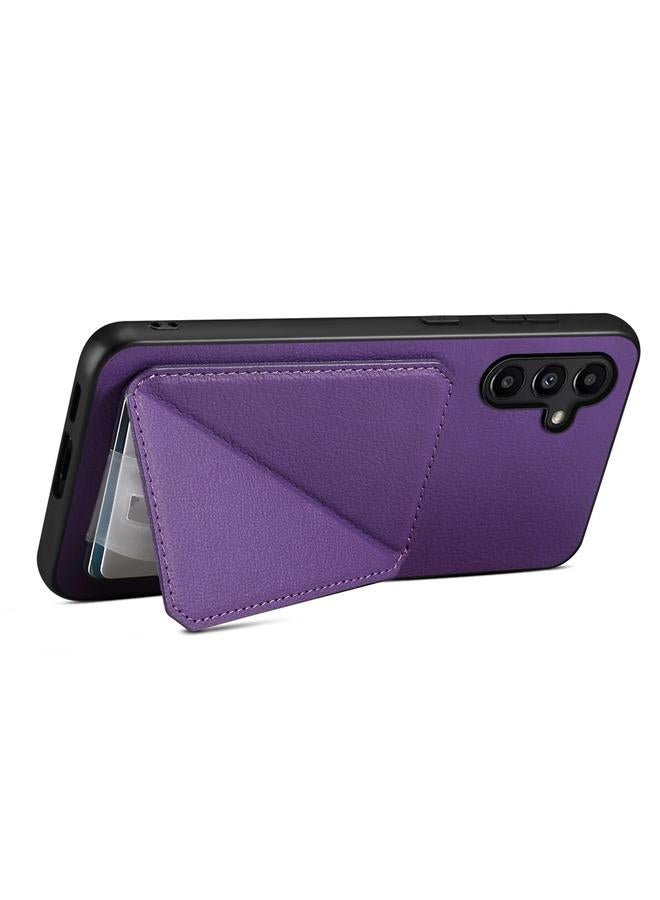 اس-توب جراب لهاتف Samsung Galaxy A14 D04 من جلد العجل مع حامل بطاقة مزدوج - Image 4