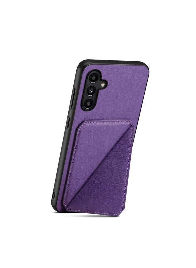 اس-توب جراب لهاتف Samsung Galaxy A14 D04 من جلد العجل مع حامل بطاقة مزدوج - Image 3