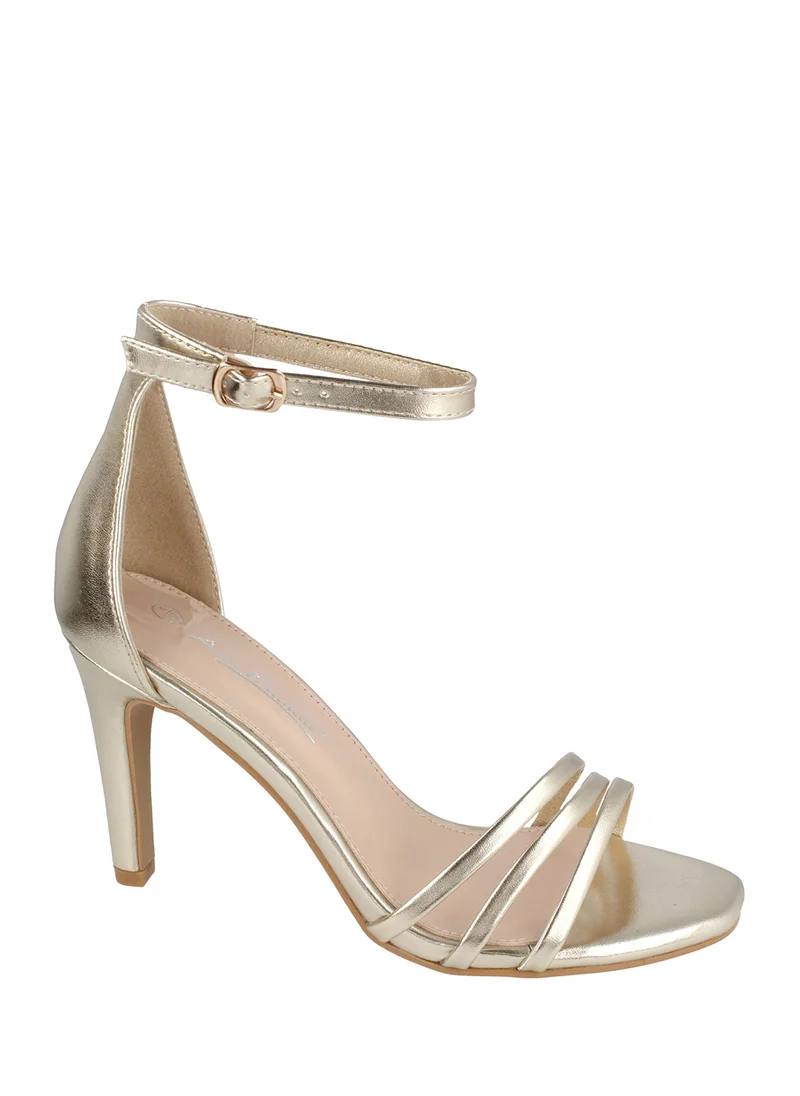 ELLA Stiletto Heel Three Strap Sandal