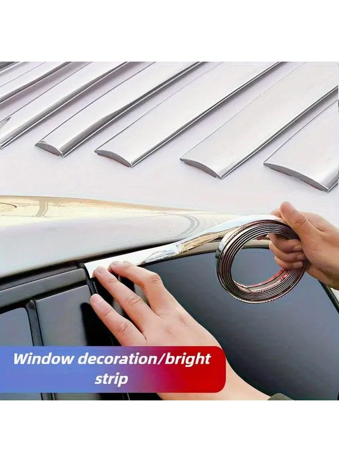3M Chrome PVC Strip Style A High Brightness Wear Resistant Car Window Decal - Image 2