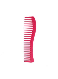 Allegro Combs Llegro Combs 1001 Wide Tooth Teasing Shampoo Hair Combs Space Tooth Barber Curly Wavy Hair Parting Stylist Detangler Wig Combs Flexible Usa 1 Pc. (Pink)  - Image 1
