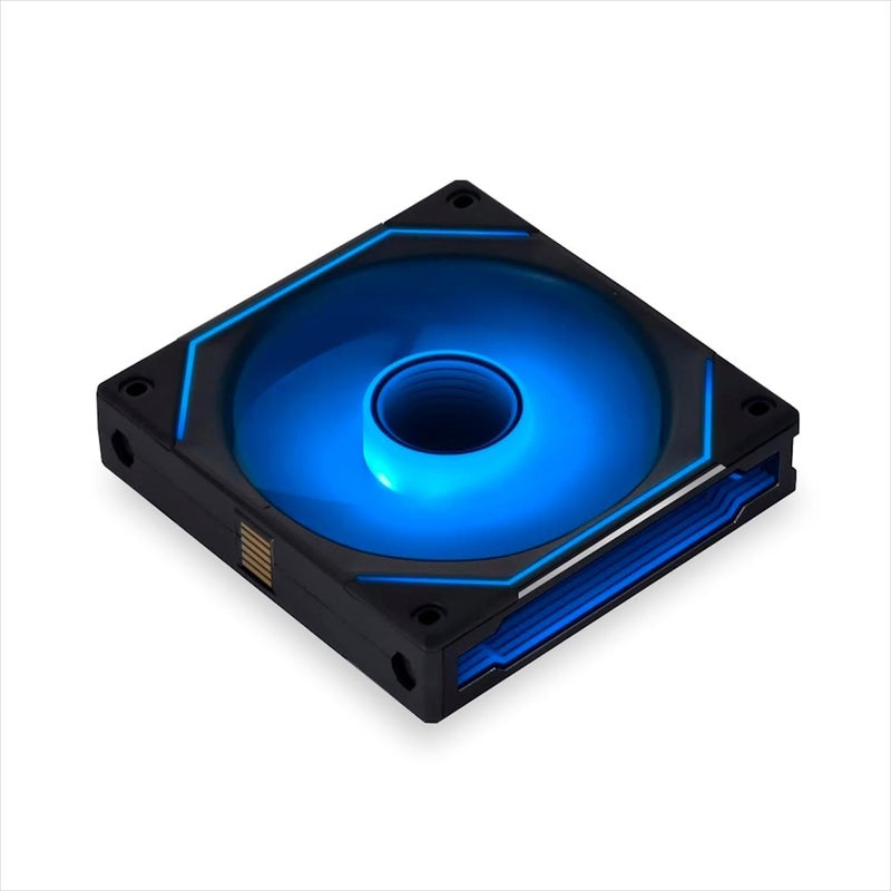 ليان لي مروحة LIAN LI UNI Fan SL-Infinity 120 RGB حزمة ثلاثية أسود مع وحدة تحكم - UF-SLIN120-3B - Image 2