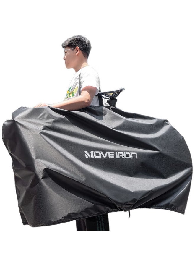 Move Iron Bicycle Frame Bag, Suitable For Road And Mountain Bikes, High-Speed Rail Wheel Assembly, Storage Bag, Compatible With 27.5-Inch And 700C - Image 2