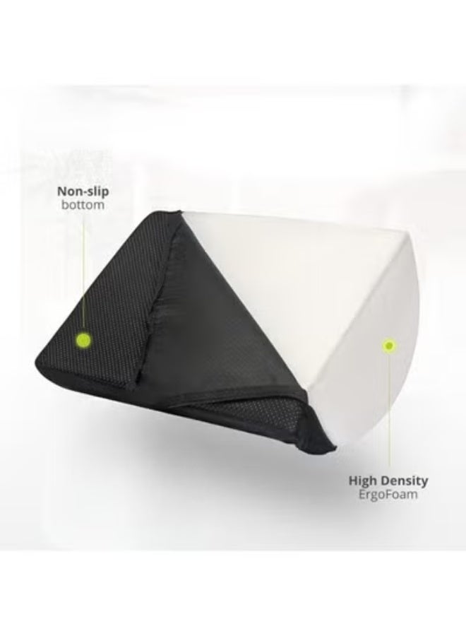 Ergonomic High-Density Foam Under-Desk Footrest with Adjustable Height - Premium Plush Leg Support for Home & Office - Relieves Back, Hip & Knee Pressure. - Image 3
